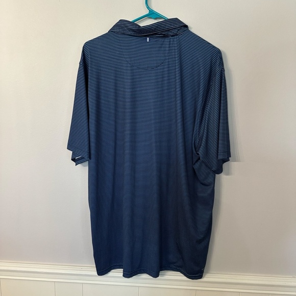 Heritage Report Collection Men’s Slim Fit Navy Blue Striped Polo Sz XL GUC - Picture 6 of 6